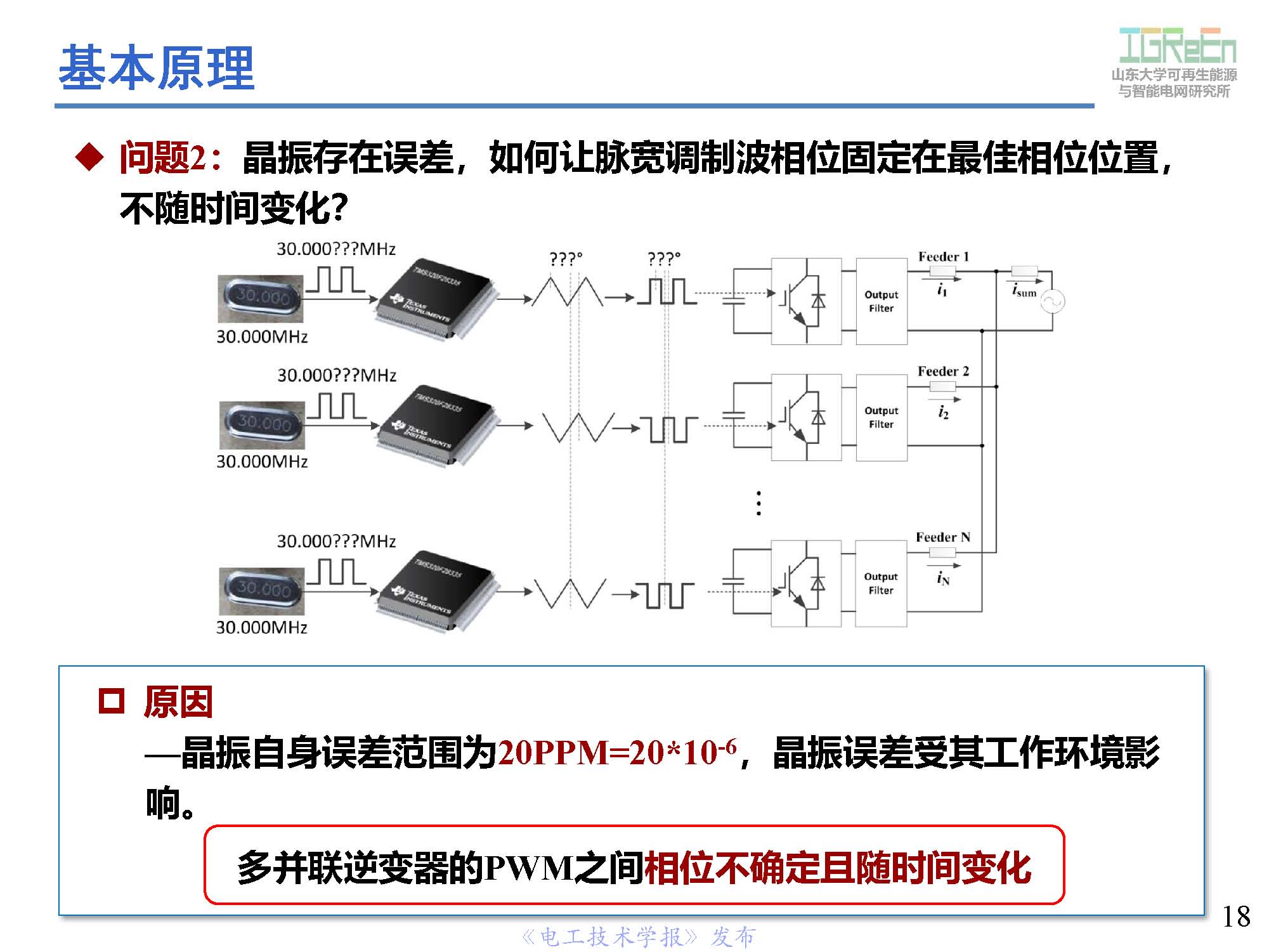 山東大學高峰教授：分布式并網(wǎng)變換器的脈寬調(diào)制協(xié)調(diào)控制